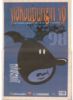 Yläkaupungin Yö 1998 poster